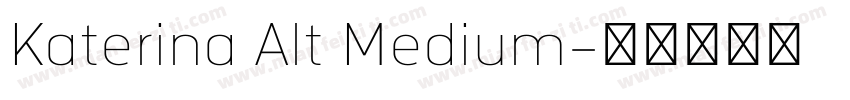 Katerina Alt Medium字体转换